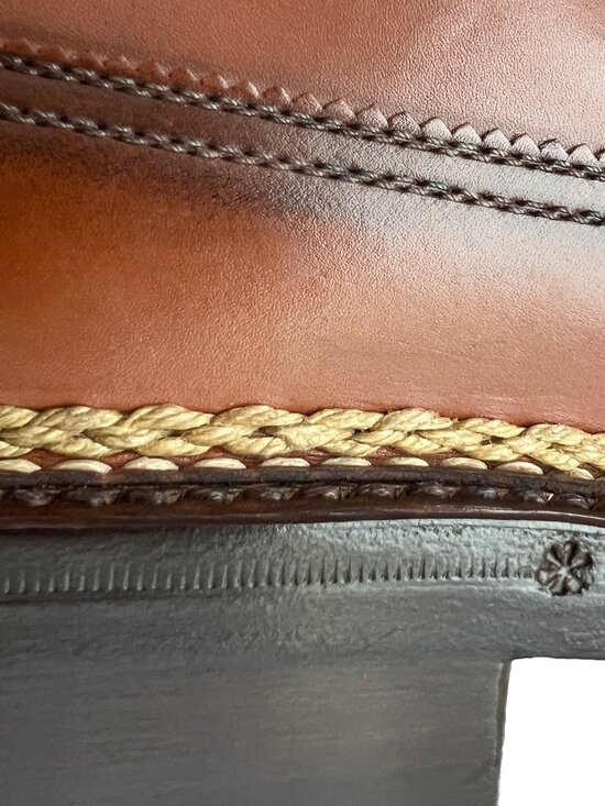 $2500 A. Testoni NORVEGESE Goodyear Mens Monkstrap Wingtip Shoes US 9 /UK 8 /42 main image 10